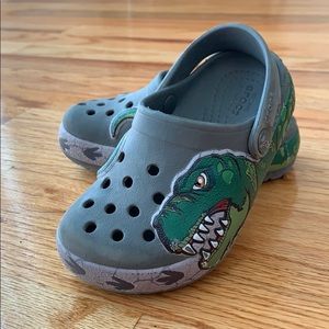 CROCS T-Rex dinosaur slip-on clog shoe toddler 7